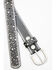 Image #2 - Shyanne Girls' Starry Night Vintage Studded Leather Belt, Black, hi-res