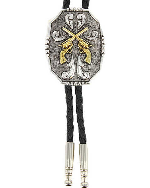 Image #2 - Cody James® Men's Crossed Pistols Bolo Tie, Multi, hi-res