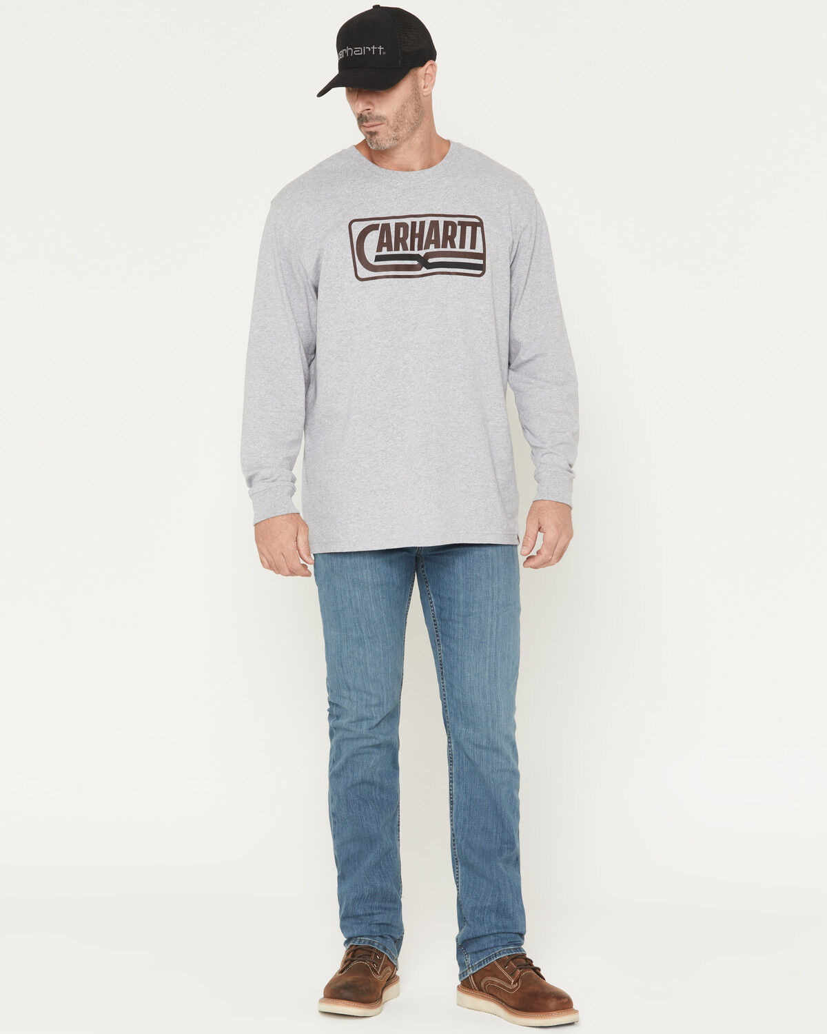 Image #1 - Carhartt Men's Rugged Flex&reg; Relaxed Straight Work Jeans, Blue, hi-res