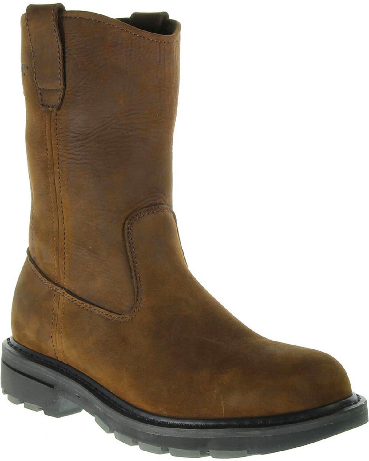 Wolverine Men's Steel Toe Wellington Work Boots, Brown, hi-res