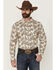 Image #1 - Cody James Men's Kendall Paisley Print Long Sleeve Button-Down Stretch Western Shirt - Tall, Tan, hi-res