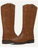 Image #3 - Frye & Co Girls' Kellie Button Riding Boots - Round Toe, Cognac, hi-res