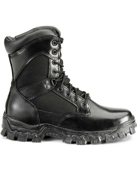Image #9 - Rocky Men's Alpha Force Zipper Duty Boots, Black, hi-res