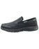 Image #2 - Superlamb Men's Bulgan Ostrich Print Casual Shoes - Moc Toe, Black, hi-res