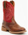 Image #1 - Justin Boys' Canter Western Boots - Square Toe, Cognac, hi-res