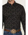 Image #3 - RANK 45&reg; Men's Stampede Diamond Geo Print Long Sleeve Button-Down Stretch Western Shirt, Black, hi-res