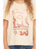 Image #3 - Buttercup Girls' Wild Like The West Foil Short Sleeve Graphic T-Shirt, Wheat, hi-res