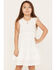 Image #2 - Shyanne Girls' Eyelet Western Dress, White, hi-res