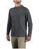 Image #2 - Carhartt Men's Force Sun Defender™ Lightweight Long Sleeve Hooded Graphic T-Shirt , Grey, hi-res