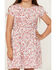 Image #3 - Shyanne Girls' Ditsy Printed Dress, Ivory, hi-res