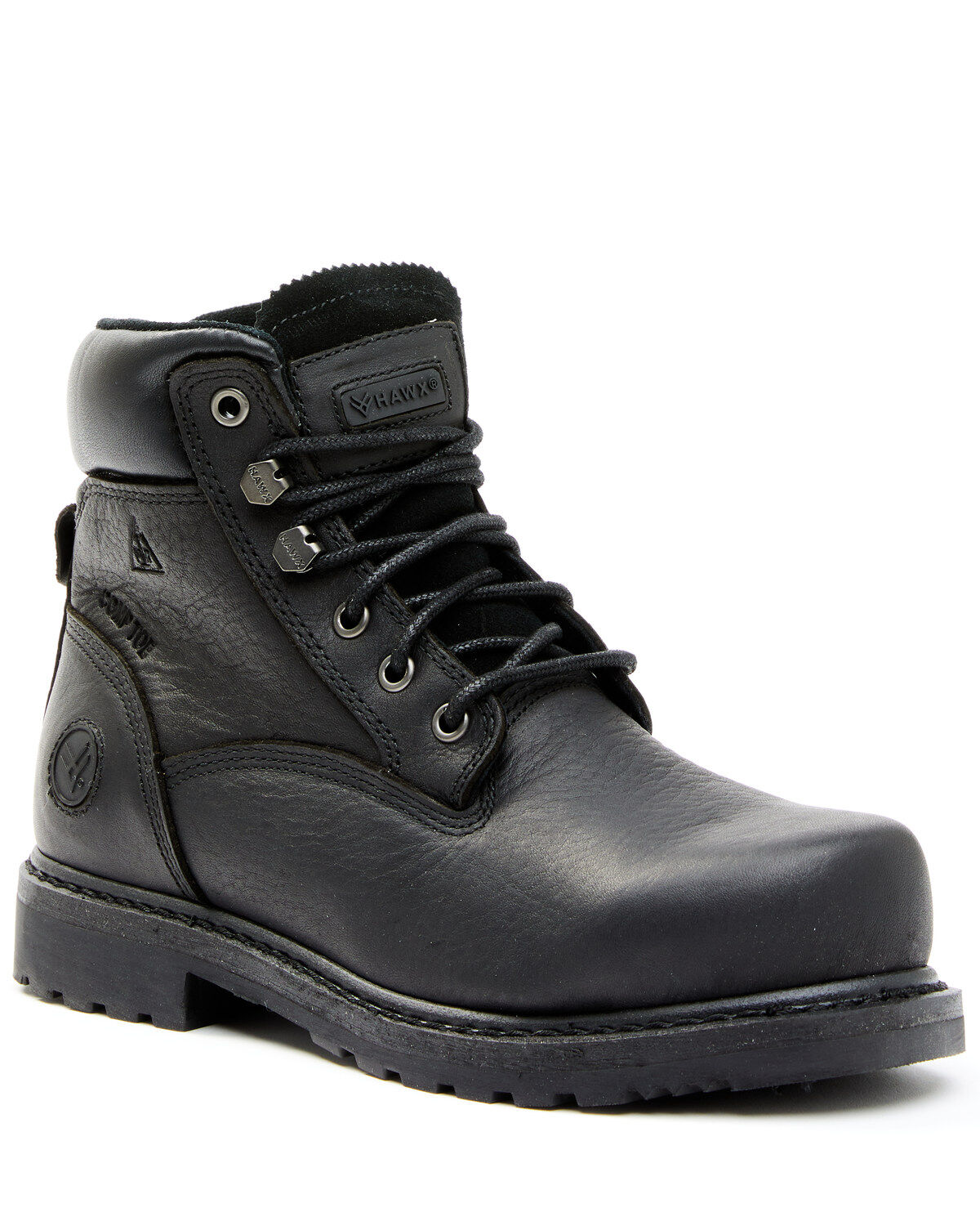Hawx Women's 6" Trooper Work Boots - Composite Toe, Black, hi-res