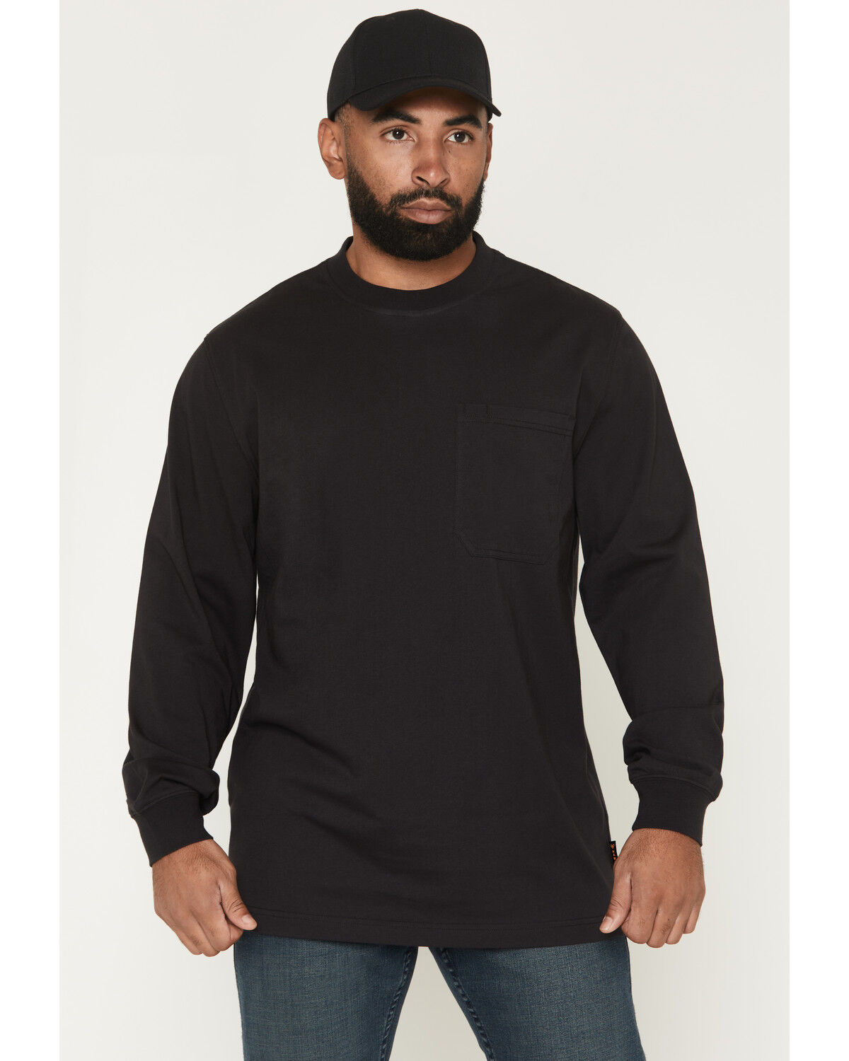Image #2 - Hawx Men's Dangerous Long Sleeve Graphic Work T-Shirt, Black, hi-res