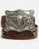 Image #1 - Cody James Boys' Longhorn Plaque Buckle with Star Concho Belt, Dark Brown, hi-res