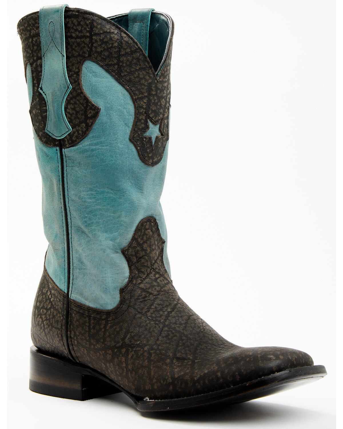 Ferrini Men's Acero Western Boots - Broad Square Toe, Black, hi-res