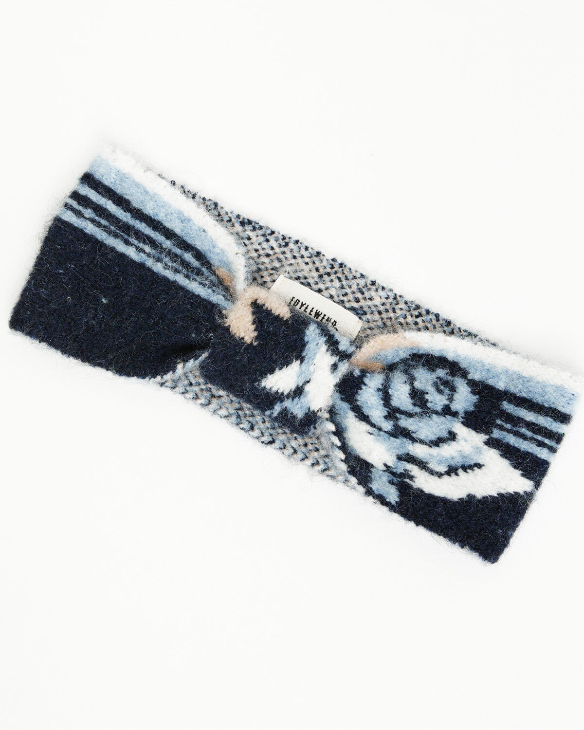 Image #1 - Idyllwind Women's Skyvalley Southwest Rose Ear Warmer, Navy, hi-res