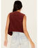 Image #4 - Wrangler Women's Corduroy Slim Fit Button-Down Vest, Red, hi-res