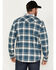 Image #4 - Cody James Men's FR Check Plaid Print Long Sleeve Pearl Snap Work Shirt - Big & Tall, Blue, hi-res