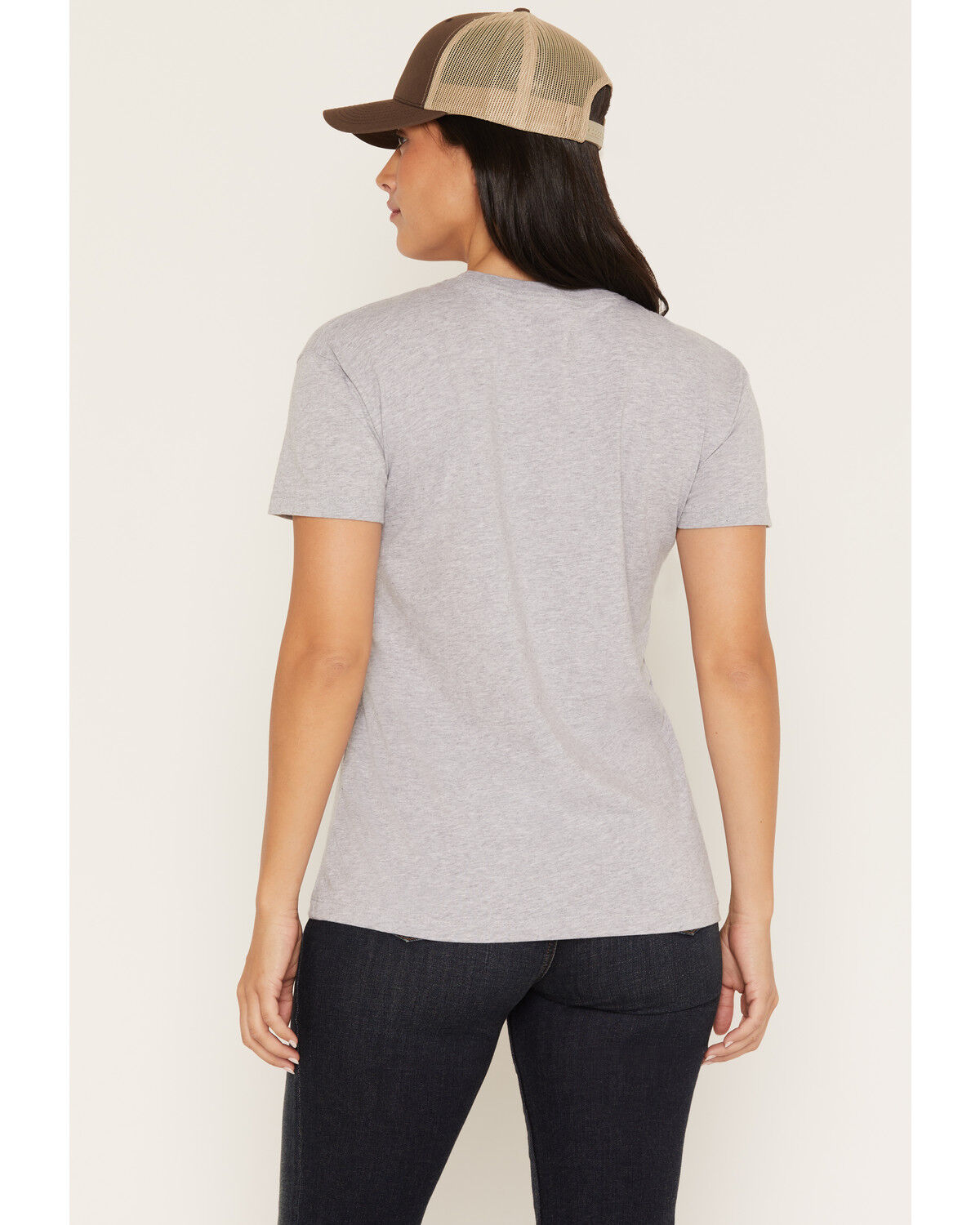 Image #4 - Troll Co Women's Rosies Auto Body Short Sleeve Graphic Work Tee, Heather Grey, hi-res