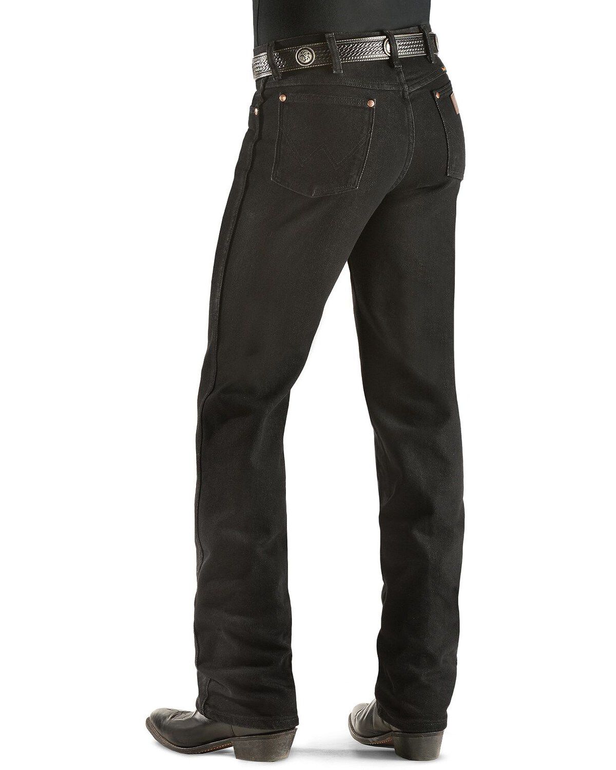 Image #1 - Wrangler Men's Slim Fit Cowboy Cut Jeans, Black, hi-res