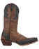 Image #2 - Laredo Men's Porter Wingtip Collar Overlay Western Boot - Snip Toe, Tan, hi-res