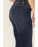 Image #4 - Stetson Women's High Rise Flare Jeans, Blue, hi-res