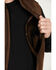 Image #3 - Brothers and Sons Men's Solid Baby Twill CC Zip-Front Vest, Brown, hi-res