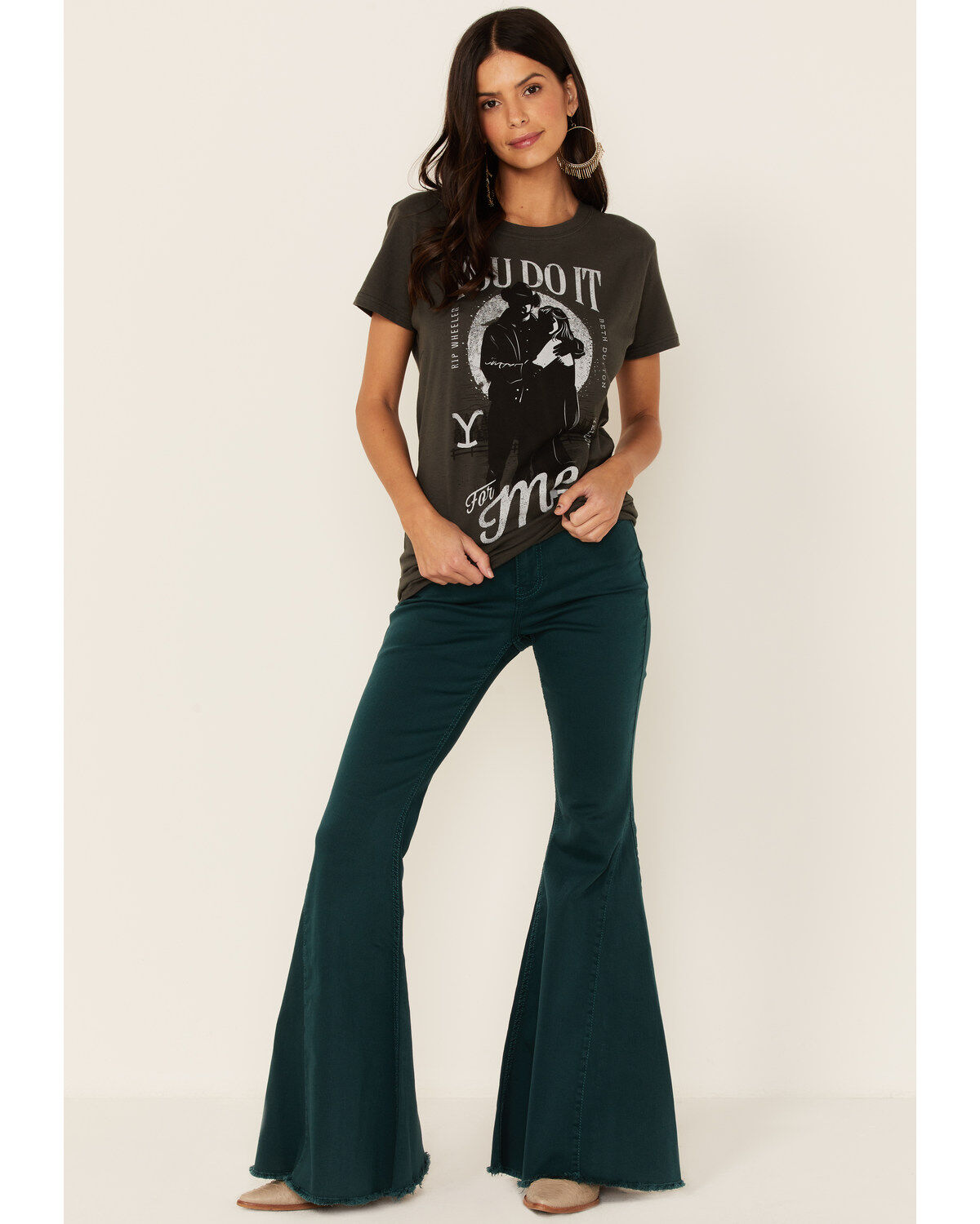 Image #2 - Paramount Network's Yellowstone Women's Charcoal You Do It For Me Graphic Tee, Charcoal, hi-res