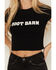 Image #3 - Boot Barn Women's Logo Short Sleeve Graphic Baby Tee, Black, hi-res