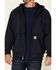 Image #3 - Carhartt Men's Rain Defender Thermal Lined Zip Hooded Work Sweatshirt, Navy, hi-res