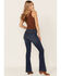 Image #1 - Stetson Women's High Rise Flare Jeans, Blue, hi-res