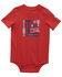 Image #1 - Carhartt Infant Boys' Tools Short Sleeve Graphic Print Onesie , Red, hi-res