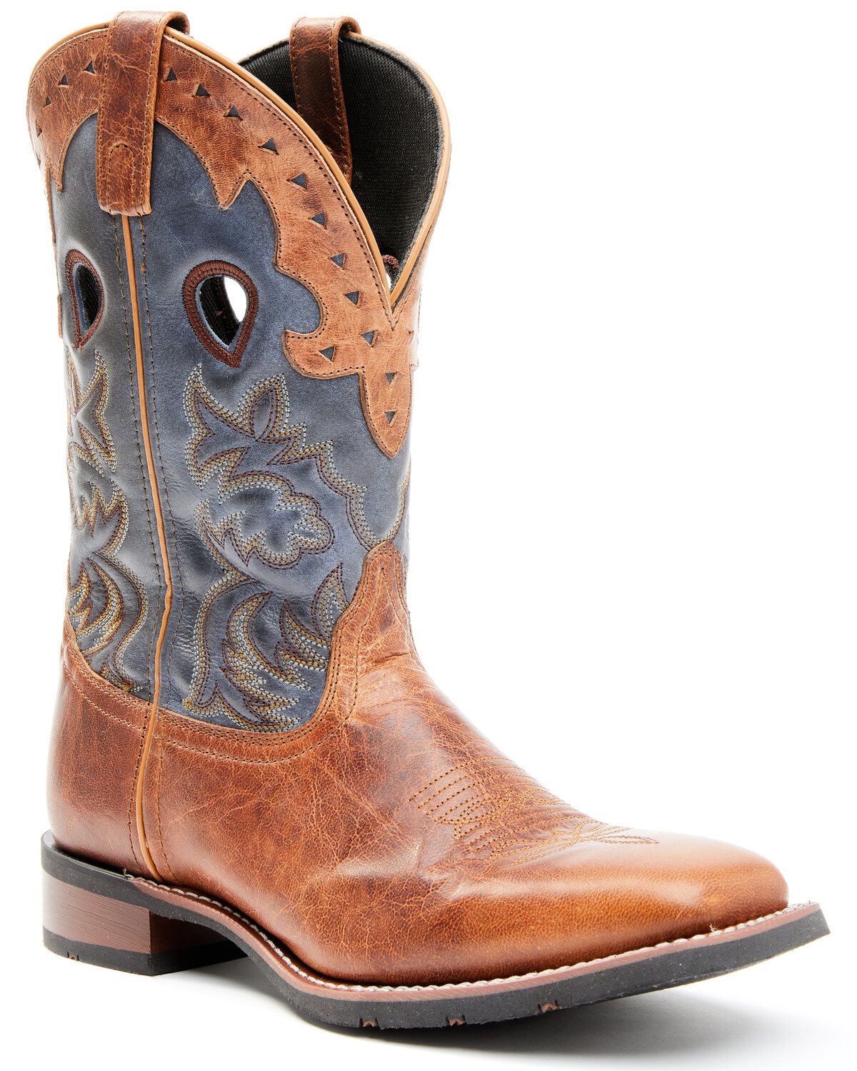 Image #1 - Laredo Men's Top Performance Western Boots - Broad Square Toe, Tan, hi-res