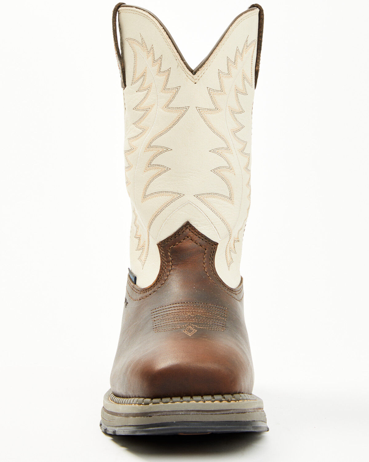 Image #4 - Cody James Men's 11" Tyche Palace Pull-On Waterproof Work Boots - Composite Toe, Ivory, hi-res