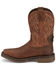 Image #3 - Justin Men's Broncy Waterproof Western Work Boots - Composite Toe , Brown, hi-res