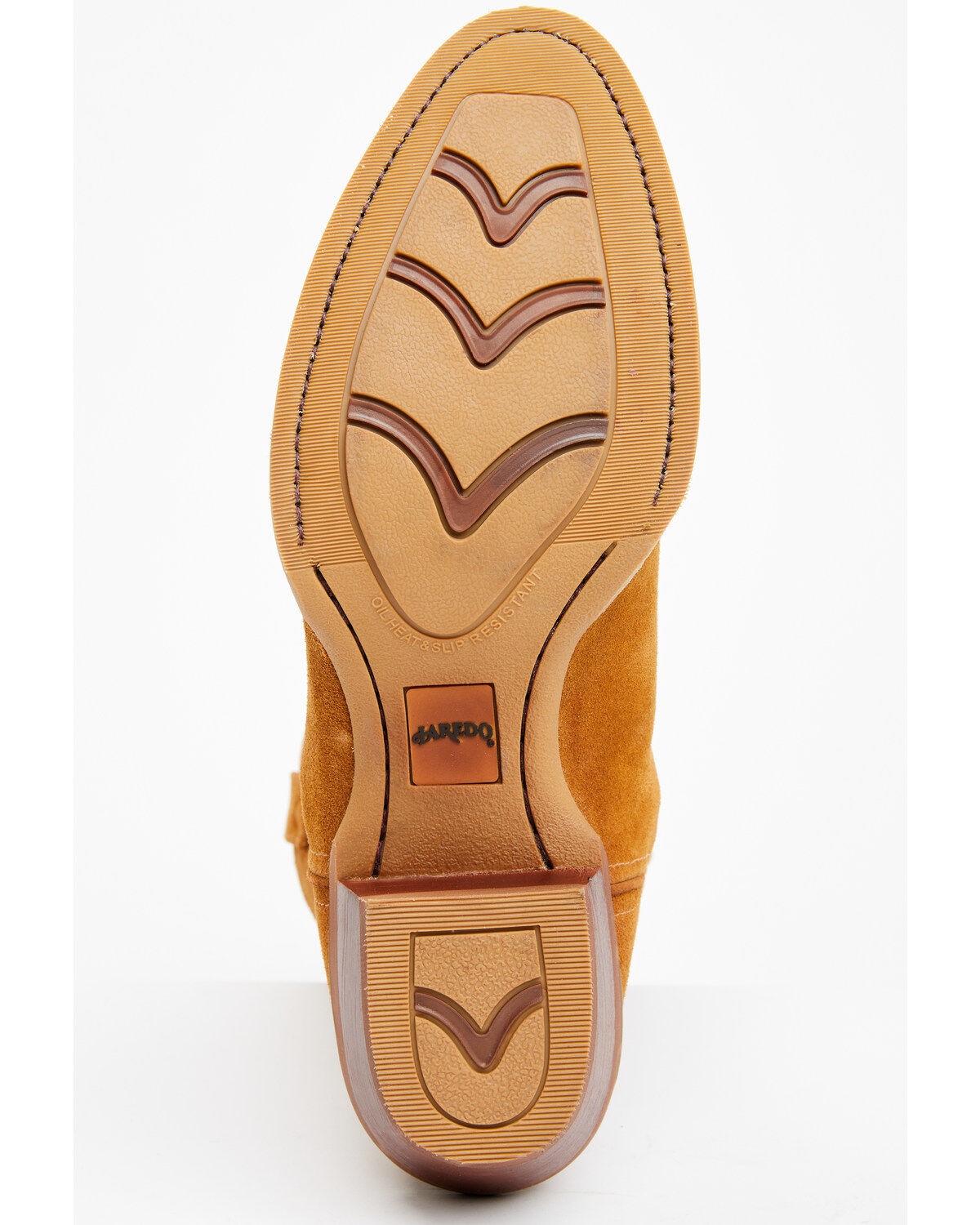 Image #7 - Laredo Men's Larkin Suede Water Resistant Performance Western Boots - Round Toe, Honey, hi-res