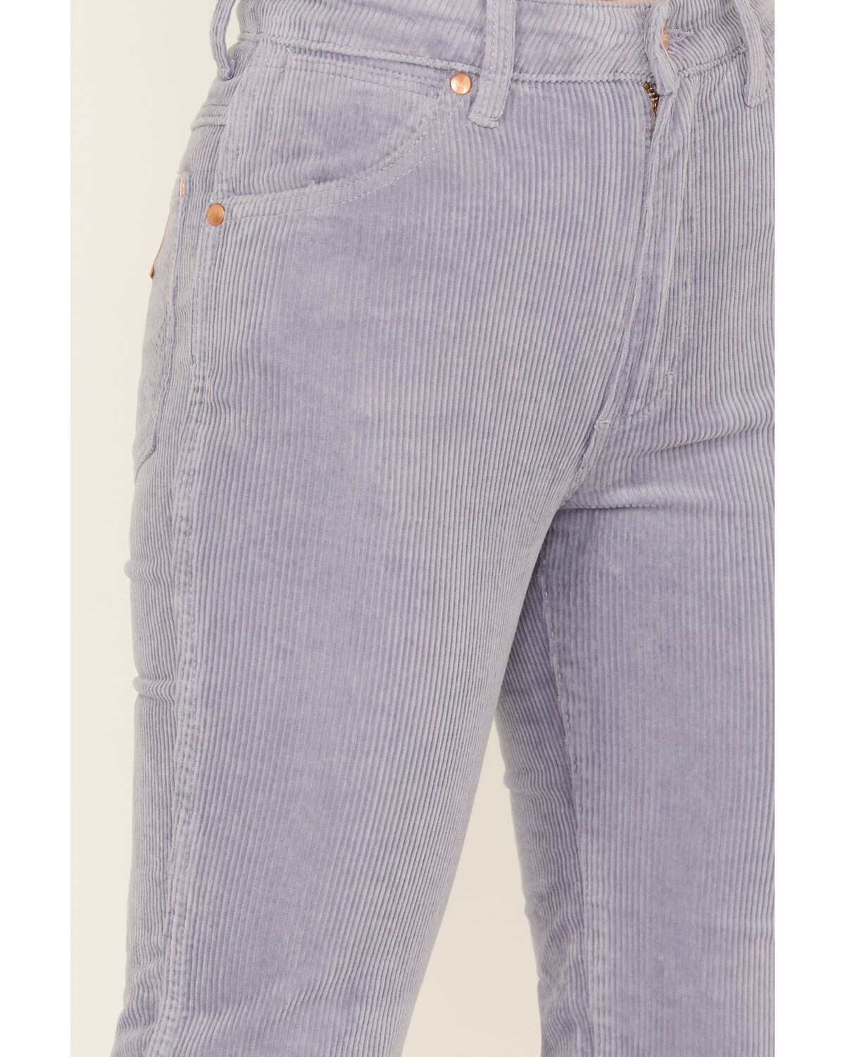 Image #2 - Wrangler Women's Wild West High Rise Corduroy Straight Jean, Blue, hi-res