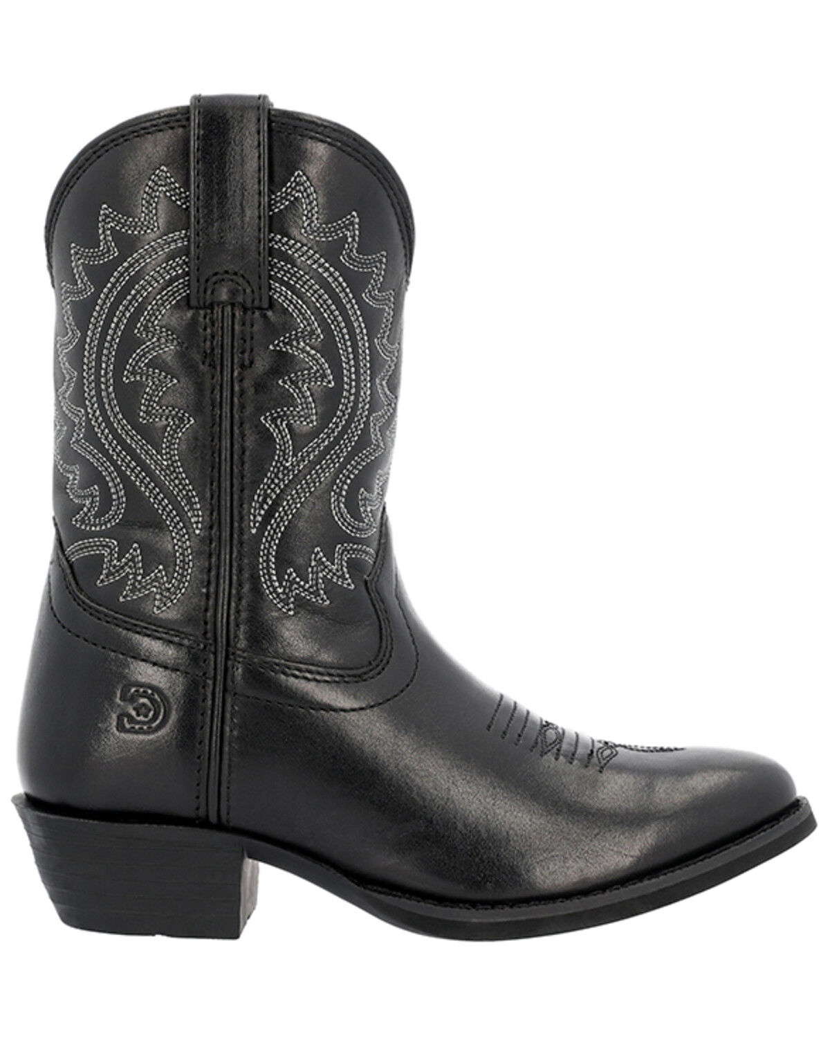 Image #2 - Durango Girls' Shyloh Western Boots - Round Toe, Black, hi-res
