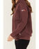 Image #3 - Ariat Women's FR Rev Pullover Hoodie , Purple, hi-res