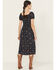 Image #5 - Idyllwind Women's Beth Jacquard Short Sleeve Midi Dress, Navy, hi-res