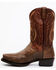 Image #3 - Dan Post Men's Exotic Water Snake Western Boots - Square toe, Chocolate, hi-res