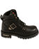 Image #2 - Milwaukee Leather Men's 6" Side Buckle Boots - Round Toe - Wide, Black, hi-res