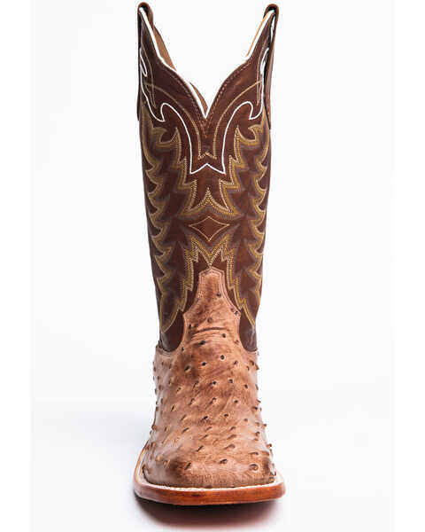 Image #8 - Tony Lama Men's San Saba Full Quill Ostrich Exotic Boots, Chocolate, hi-res