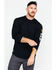 Image #1 - Hawx Men's Logo Crew Long Sleeve Work T-Shirt , Black, hi-res