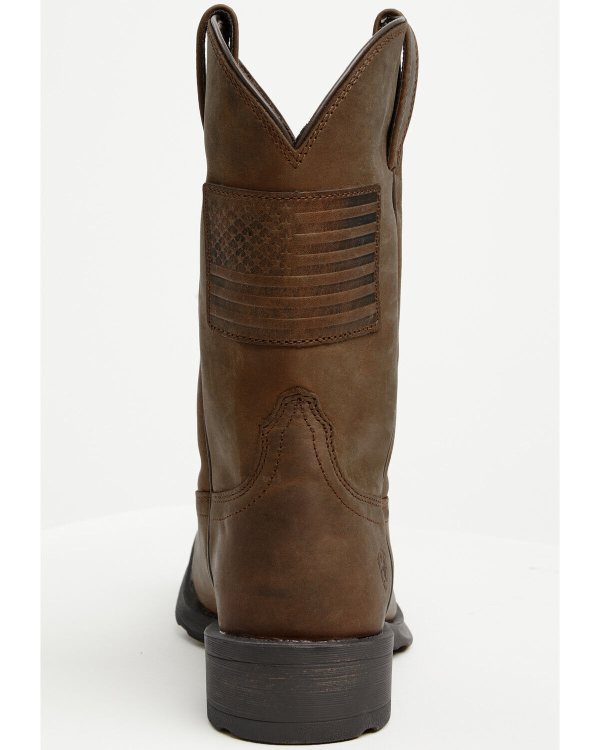 Image #5 - Ariat Men&rsquo;s Rambler Patriot Distressed Western Performance Boots &ndash; Square Toe, Distressed Brown, hi-res
