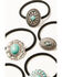 Image #5 - Shyanne Women's Concho Hair Tie Set - 5 Piece , Silver, hi-res