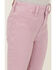 Image #2 - Shyanne Little Girls' Super Flare Distressed Hem Stretch Jeans, Lavender, hi-res