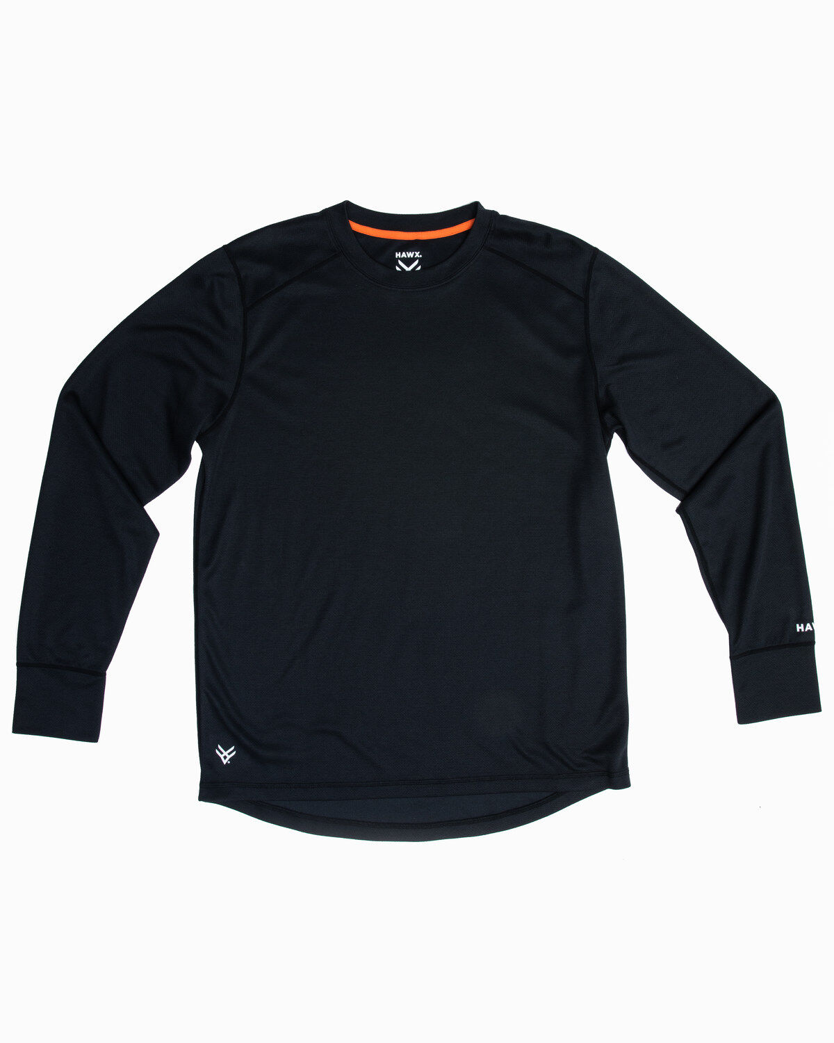 Image #1 - Hawx Men's Mid-Weight Base Layer Thermal Long Sleeve Work Shirt, Black, hi-res