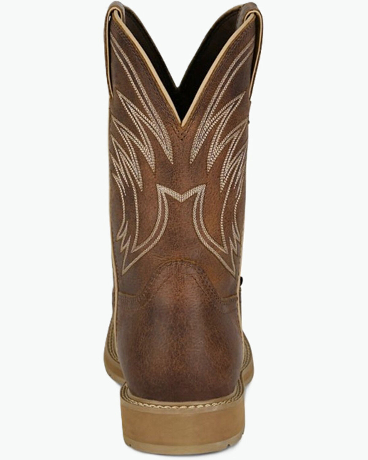 Image #3 - Justin Men's 11" Daywork Waterproof Work Boots - Soft Toe, Brown, hi-res