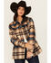 Image #1 - Idyllwind Women's Dowlan Plaid Print Shacket , Indigo, hi-res