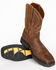 Image #9 - Cody James&reg; Men's Broad Square Toe Western Work Boots, Brown, hi-res